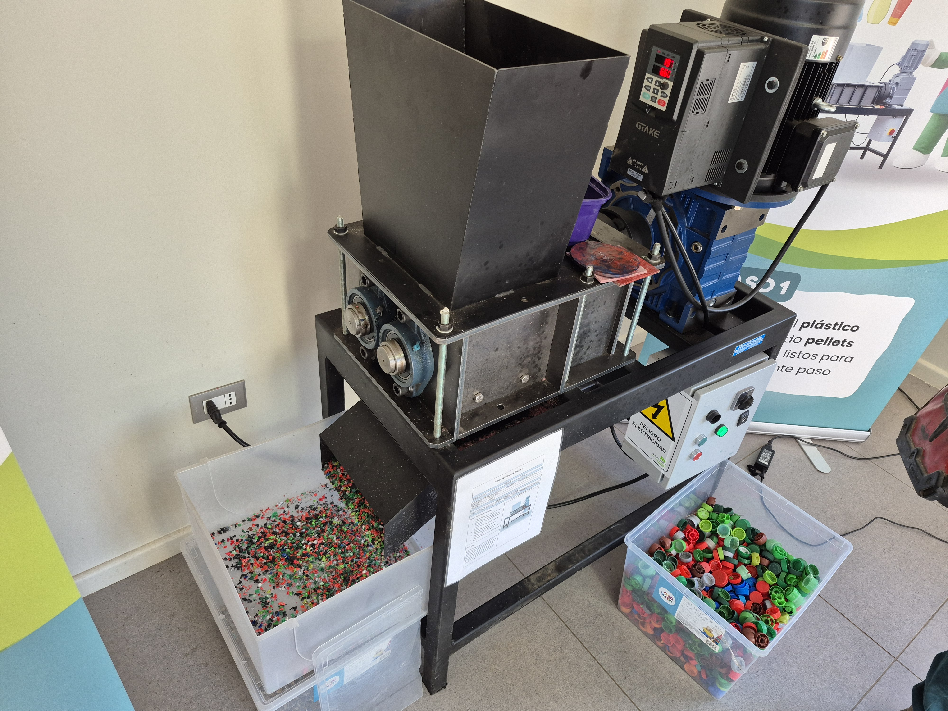 maquina de reciclaje plastico